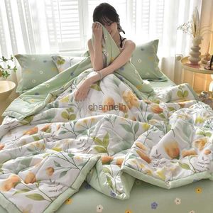 Dekbedsets KDJEIKZ Dubbelzijdig eenvoudig zomerdekbed kinderen volwassen microvezel airconditioning dekbed kern picknick reishoes deken YQ240313