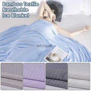 Dekbedsets Zomer Koel Bamboevezel Gooi Deken Airconditioning Dutje Dekens Slaapbank Reizen Thuis Ademend Ijs Zijdeachtige Deken Quilt YQ240313