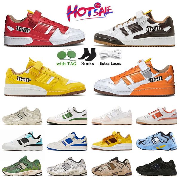 Confort Chaussures décontractées Bad Bunny Forum Low X Mens Tennis Eâles Egg Femmes Running Floor Rose Browle Brown à l'école Ice Blue Grey Crew Green Suns Trainers Sneakers