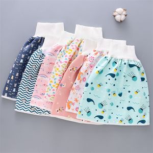 Comfy Childrens Adult Diaper Skirt Shorts Childrens Diaper Skirt Shorts Waterproof Absorbent Cloth Reusable Diapers Pants 220531