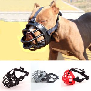 Muselière en silicone souple et confortable pour chien de compagnie Muselières respirantes pour petits, moyens et grands chiens Arrêtez de mordre les aboiements à mâcher