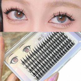 Comic Eye Little Devil Faux Eyeles Naturel Simulati Single Cluster Sandwich Fishtail Eye L Extensi Outil de Maquillage m3VT #