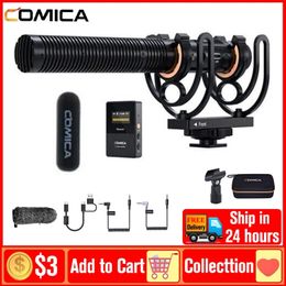 Comica CVM VM30 VM30 2 4G Draadloze Microfoon S gun Voor DSLR Camera Smartphone PC Live Streaming Podcast Opname 231226