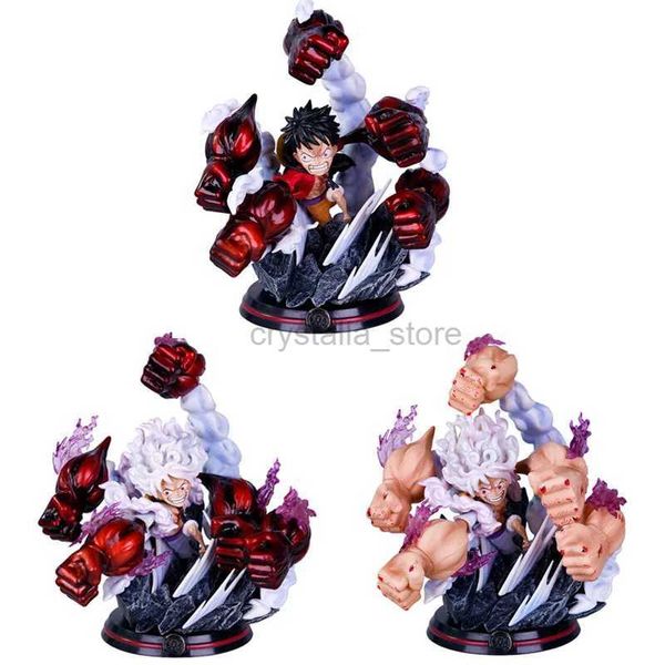 Comics Heroes 17cm One Piece Nika Luffy Gear 4th Action Figure Gear 5 Sun God GK Figures anime PVC Statue Figurine Modèle Décoration Doll Toys 240413