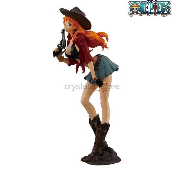 Comics Heroes 18cm Anime One Piece Figure PVC COWBOY NAMI FIGURES DE COLLECTIBLE DÉCORATIONS MODÈLES COLLECTION COLLECTION TOYS TOYS Toys 240413