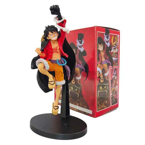 Comics Heroes 21cm One Piece Anime Figure Battle Suit Luffy Action Figurine Doll Model PVC Statue Collection Décoration Collection Toys Gift 240413