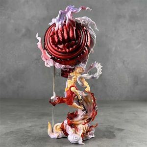 Striphelden 31 cm anime één stuk figuren nika luffy actiefiguren sun god fruit grote vuistuitrusting 5 aap d luffy pvc collectiemodel speelgoed 240413