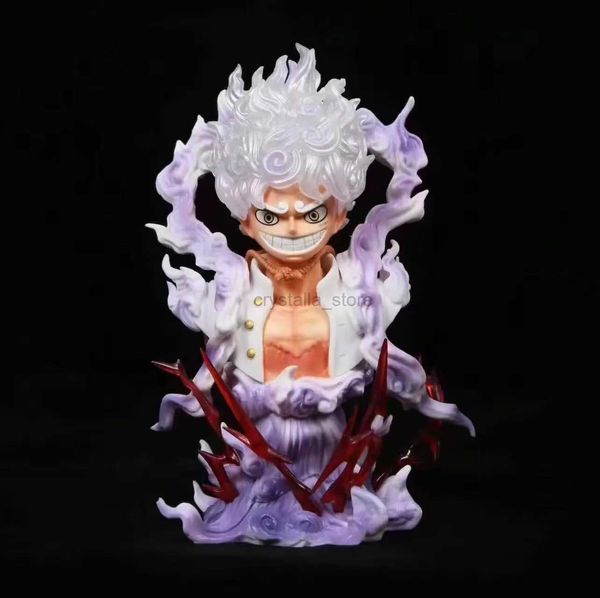 Comics Héroes Nuevo figura de anime de una pieza Sun God Nika Gear 5 Luffy Action Figurine Roronoa Zoro Sanji Bust Statue Hankuk Pvc Model Doll Toys 240413