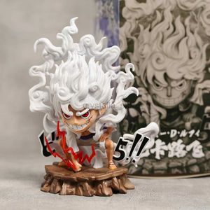 Comics Heroes One Piece Anime Figures Nika Luffy Gear 5th Action Figure Gear 5 Sun God Luffy PVC Figurine GK State Model Collectible Toy 240413