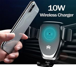 Comincan 10W Qi Wireless Fast Charger Car Mount Air Vent mobiele telefoon Holder geschikt voor iPhone 14 12 Pro Max Xiaomi Google Pixel 6A 9690778