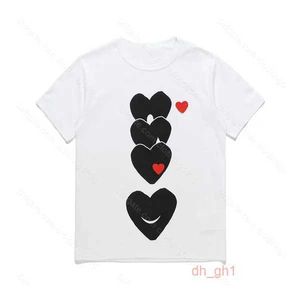 Comme De Garcon T-shirt pour hommes Love Men's Designer Nouveau t-shirt Motif ample T-shirt Poitrine Lettre derrière le coeur Hip Hop Fun Chemise imprimée 2 FLZR