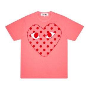 Comme des Garcon CDG TEE Com Des Garcons PLAY Logo coeur rouge T-shirt à manches courtes blanc XL meilleure qualité taille EURO