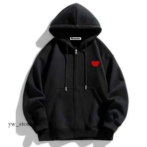 Comme Des Garcon Sweat à capuche pour hommes 21S Designer Play Commes Jumpers Des Garcons Lettre Broderie Pull à manches longues Femmes Rouge 8329