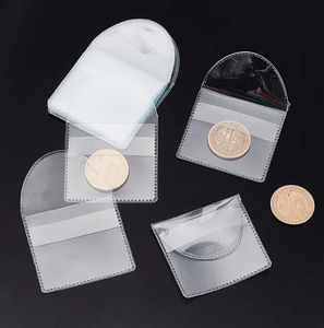 Herdenkingsmunten-verzameltas Transparante PVC-badgezak Transparante muntopbergtas