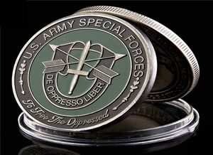 COIN commémoratif US American Army Forces Special Beret Green Military Béret 1oz Silver Collection Arts Gift1945102