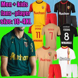 23 24 RC Lens Soccer Jerseys 2023 2024 Saint-Barbe spécial KAKUTA OPENDA 27 GANAGO SOTOCA FOFANA GRADIT FORTES BUKSA CABOT BANZA POREBA Chemises de football hommes kit enfants