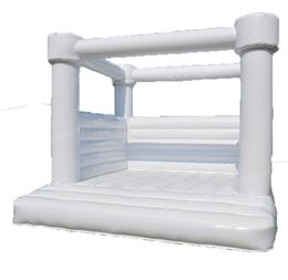 Commercial PVC Bondus de mariage gonflable Blanc Bounce House Birthday Party Party Bouncy 4540870