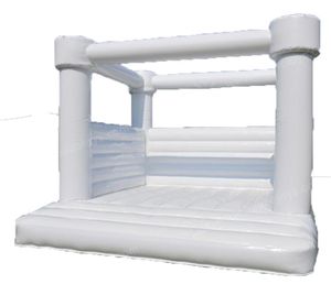 Commercia PVC Opblaasbare Bruiloft Uitsmijter wit Bounce Huis Verjaardagsfeestje Jumper Bouncy 9976258