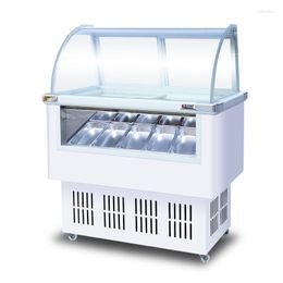 Commerciële 10 Trays Harde Vriezer Koelkast Gelato Vitrinekast Ijs Showcase Cnf Over Zee