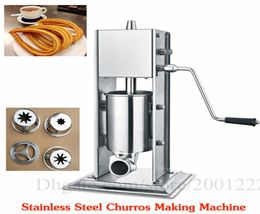 Commercial 3L Churro Extrudeing Machine roestvrij staal Spaanse churros maker machine handleiding churros vulmachine gloednieuw4249553