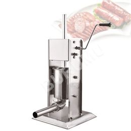 Commercial 7L Handmatige worst stafmachines machine vlees vulrestrestaurants verticale roestvrijstalen vulling extruder