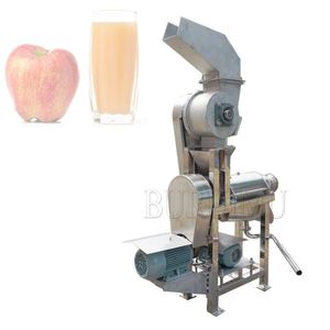 Commerciële Apple Spiral Crusher Juicer Extractor Vruchten Productielijn Verwerkingsmachine met wielen Koude pers voor sinaasappel