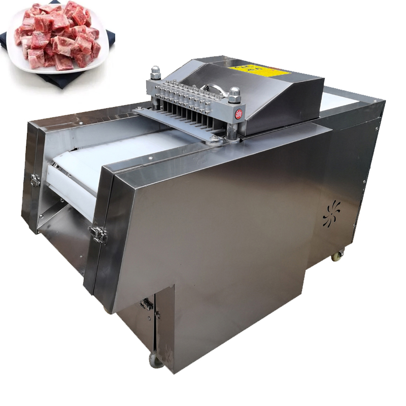 Tagliatrice automatica commerciale per carne in acciaio inossidabile Tagliatrice per carne micro congelata per carne di pollo Affettatrice per carne