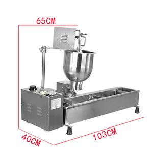 Commercial Automatic Donut Making Machine 7L Hopper roestvrijstalen donutmaker Fryer Kitchen Appliances