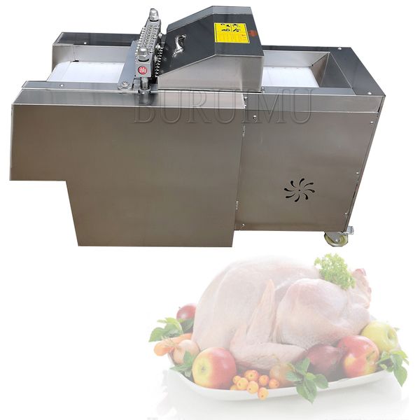 Machine de découpe de viande de poulet congelée automatique commerciale Cube Machines de découpe de viande à la maison