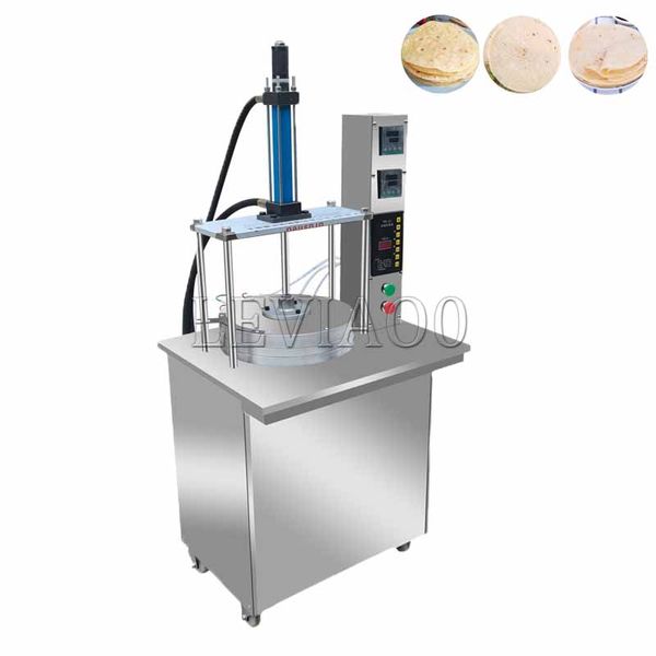 Máquina automática comercial hidráulica multifuncional para hacer panqueques, máquina para hacer panqueques de pato asado, máquina para hacer pasteles de maíz, Roti