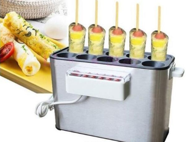 Équipement de transformation des aliments Fabricant de saucisses aux œufs cuits au four commercial Machine de cuisson de hot-dogs Omelette petit-déjeuner Oeufs Rouleau Fabricant Omelette Master 110V 220V EU US pulg