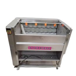 Machine de pelage de pinceau commercial entièrement automatique Brosse de pomme de terre Yam Radish Lotus Root Electric Machine de nettoyage de la machine de nettoyage