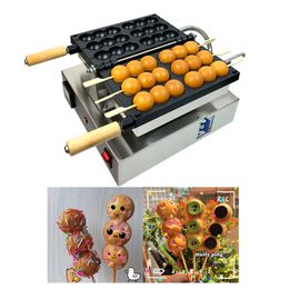 Commerciële kip cake-vorm machine spies spiespastje wafel maker ijzerstick bakmachines hotdog worst grill bakker