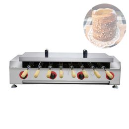 Máquina comercial para horno de pasteles con chimenea, horno Kurtos Kalacs, máquina para hornear conos de pan y helado, tostadora húngara de 110V y 220V