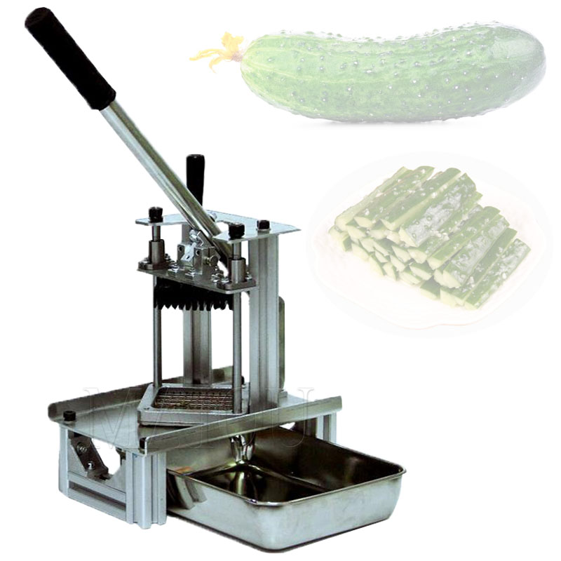 Commercial Chips Cutter Manual Vegetable Cutter With 3 Stainless Steel Blades Potato Strips Slicer Fruit Potato Fryer Cutter