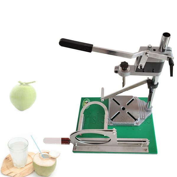 Ouvre-noix de coco Commercial, Machine de forage spéciale verte, ouvre-coquille de noix de coco Portable