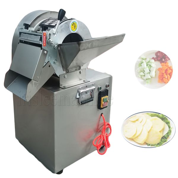 Máquina comercial para cortar verduras, cantimplora eléctrica automática multifunción, corte de cebollino, patata, cebolla verde picada, equipo grande