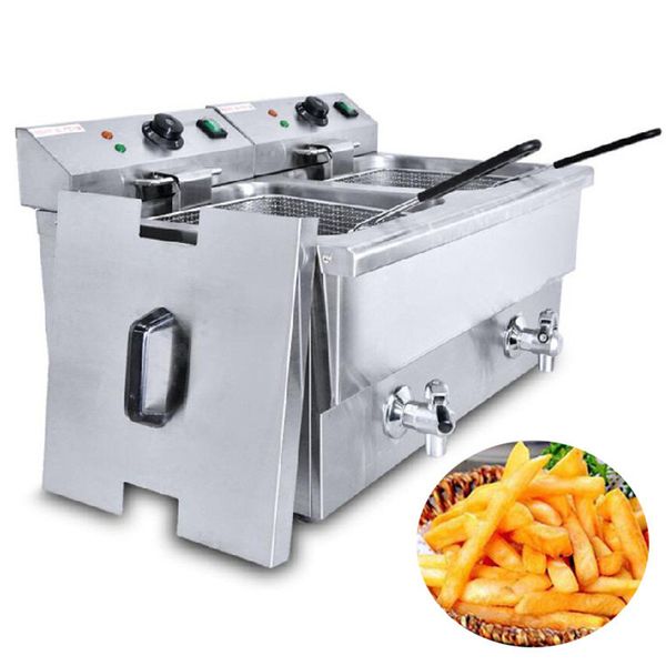 Friteuse commerciale acier inoxydable frites Machine poulet frit beignet poisson poulet Churros friteuse