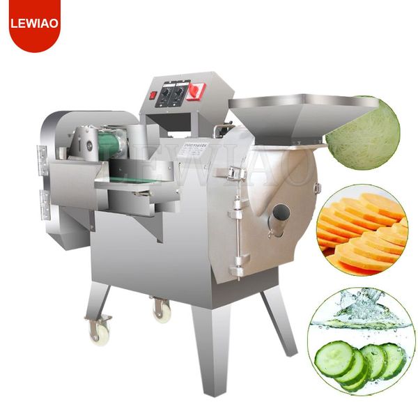 Machine commerciale de découpe de légumes, trancheuse de pommes de terre, broyeur de chou et de carottes à Double tête