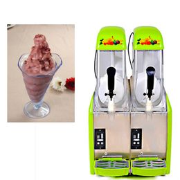 commerciële dubbele sproeiers slush machine slush vriezer slush maker sneeuw modder machine hete verkoop