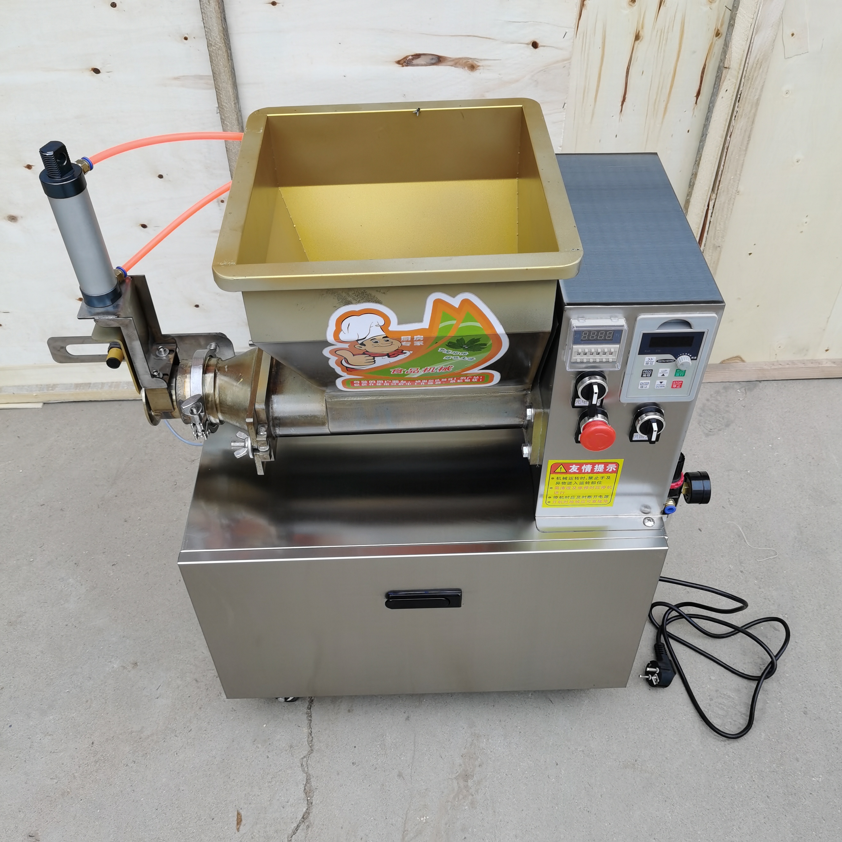 Machine commerciale de diviseur de pâte d'acier inoxydable Machine de découpe de pâte plus ronde de pain de pizza Machine automatique d'extrudeuse de pâte