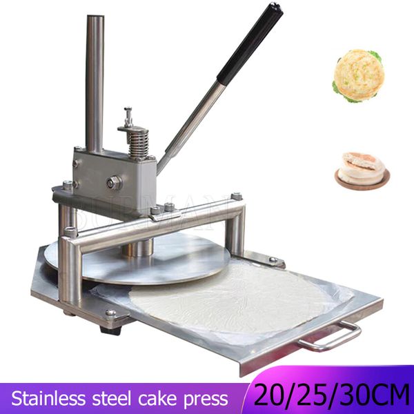 Machine de presse de pâte commerciale pizza saisir la main gâteau à gâteau plat biscuits viande clip rond manuel pressé