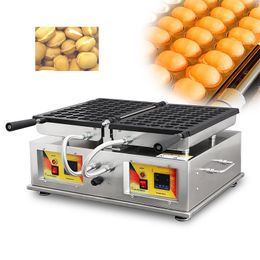 Commercial Egg Bubble Waffle Maker QQ Egg Egg Fornuis Mini Castella Sponge Cake Machine Nitstick Pan