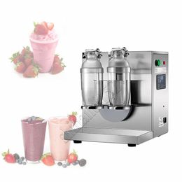 Comercial automático automático de doble cabeza batiendo té té de acero inoxidable bobble boba boba boba máquina