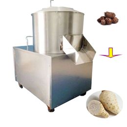 Commerciële elektrische automatische roestvrijstalen aardappel / wortel / gember wassen en peeling machine aardappel wasmachine 220V 1,5 kW