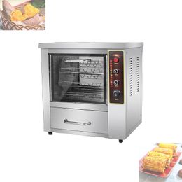Commerciële Elektrische Gebakken Zoete Aardappel Maker Verse Graangebrander Machine Braadstuk Ananas en Apple Machine