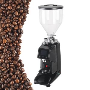 Molilla de café eléctrico comercial de 60 mm Diámetro de molienda Diámetro de aluminio Bean tolva de frijoles 1000g Elegante Samll Coffee Grinder Machine