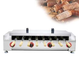 Commerciële Elektrische Ijsje Schoorsteen Taart Kurtos Kalacs Grill Roll Oven Maker Machine