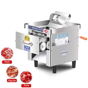 Commerciële Elektrische Vleessnijmachine Automatische Draadsnijder Desktop Snijmachine Gehaktmolen Dobbelmachine Handmatige Keukenmachine 850W