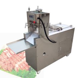 Commerciële Elektrische Vlees Slicer Machine Lamb Rundvlees CNC Double Cut Lamb Roll Maker Mafton Rolls Cutter